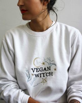 Sweat Vegan witch blanc